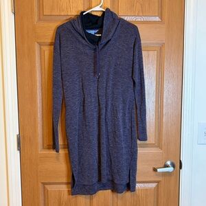 Simply Vera Vera Wang Deep Purple Hoodie Dress